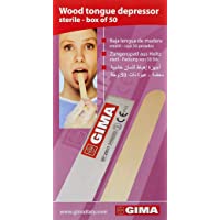 GIMA ref. 25511 Bajalenguas de madera de abedul- etériles- de un solo uso con evase individual- bordes lisos- 152 x 18 x…